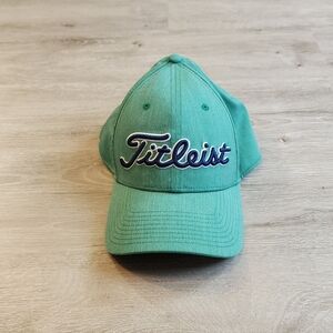 Embroidered Titleist Green Cap with Blue Logo Size S/M